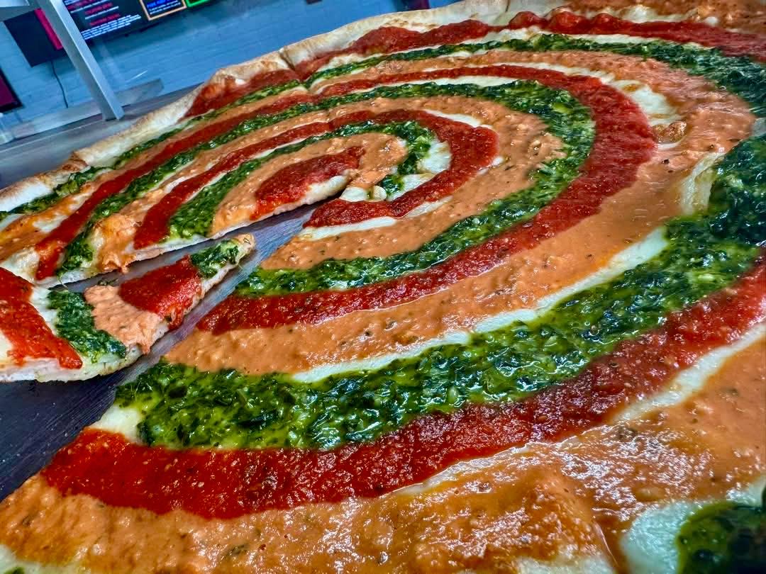The Swirlie pizza