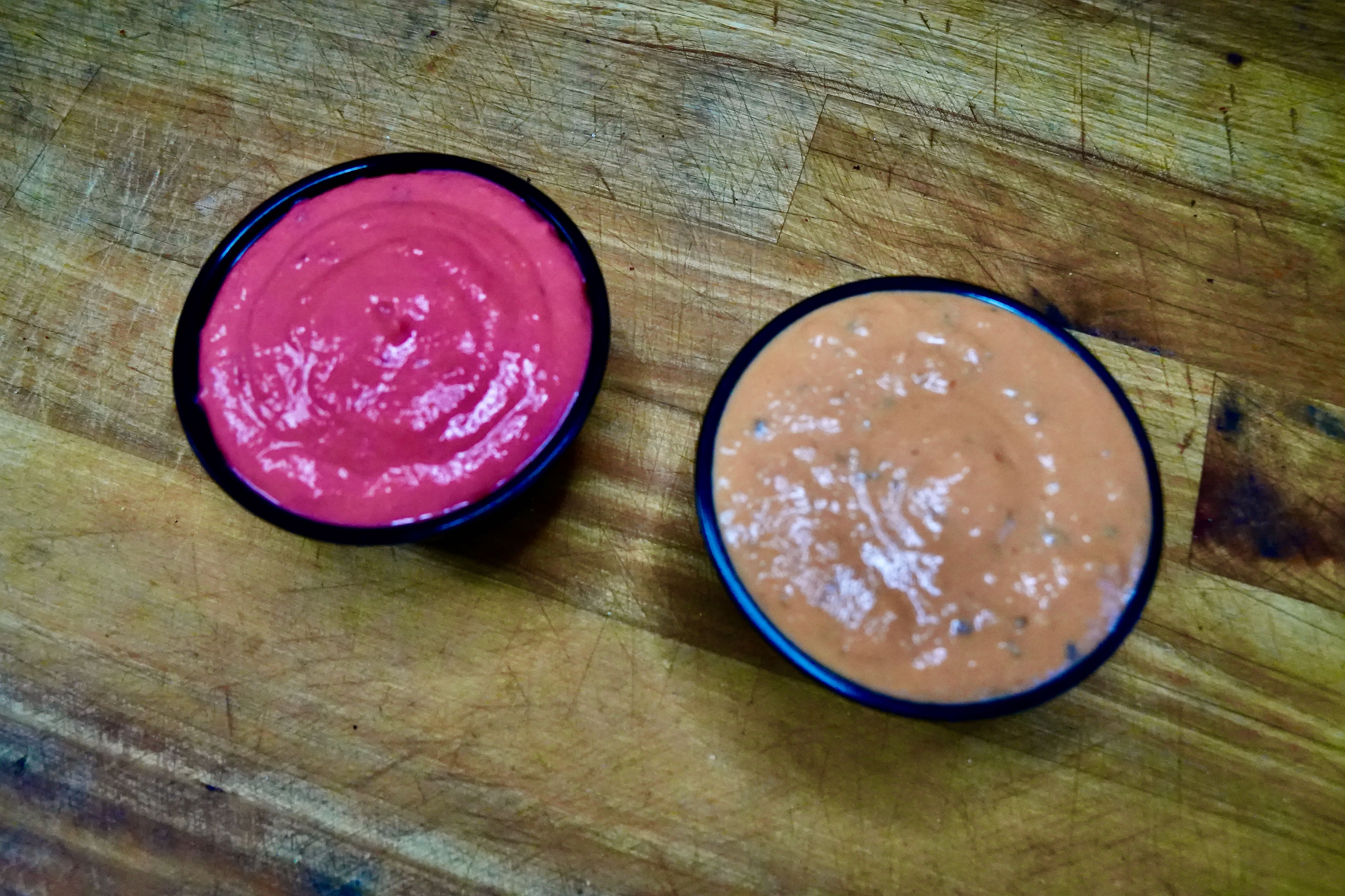 Pink Fire signature sauce cups